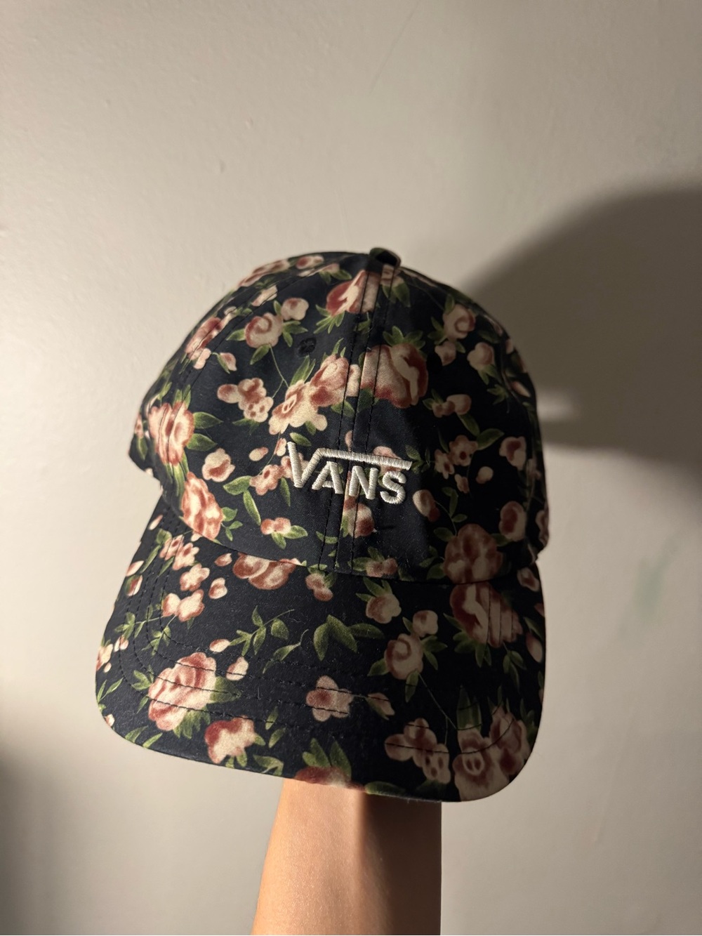 Vans Floral Black Baseball Cap - Women's/Adjustable Hat